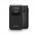 emporiaJOY 2G, Senioren-Handy mit 2G, Klapphandy ohne Vertrag, Mobiltelefon mit Notruftaste, 2,8-Zoll-Display, Schwarz
