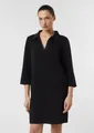 comma Minikleid Kleid Kurzes Jerseykleid mit Polokragen und Eingrifftaschen