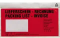 HEAD Dokumententasche DIN lang Rot Lieferschein-Rechnung, mehrsprachig mit Selbstklebung 250St.