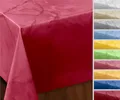 Wachstuchtischdecke abwischbar, OVAL RUND ECKIG, fleckenabweisende Gartentischdecke Marmorstein, zuschneidbare Wachstuch Tischdecke (Oval 130x170 cm, Rot)