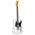 J&D TL-DLX E-Gitarre Snow White Nashville-Style 3 Tonabnehmer Hochglanz 22 Bünde