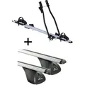 Fahrradträger SAGITTAR + Dachträger VDP kompatibel mit für Renault Captur 5 Türer ab 2013