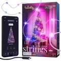 Twinkly Strings USB-C Candys - 100 RGB-LEDs, Perlen, 6 m, grünes Geflecht