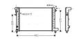 CNA2120 AVA QUALITY COOLING Kühler, Motorkühlung für CITROËN,PEUGEOT
