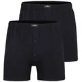 GÖTZBURG Boxershorts GÖTZBURG Herren Boxershort schwarz uni 2er Pack (2-St) schwarz 7