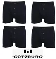 Götzburg - Boxer Short- mit knöpfbarem Eingriff-4er Pack-schwarz-Größe 3XL/9