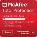 McAfee Total Protection | 3 Geräte | 1 Jahr | Vollversion | Windows/Mac/Android/iOS | Download-Version