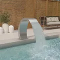 Pool-Wasserfall Edelstahl 304 Wasserhahn Bogen Design Innengewinde Schwimm neu