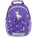 Belmil Mini Kiddy Kindergartenrucksack "Unicorn Dream Stars" für 1-3 Jährige Kinder mit Brustgurt - Lila