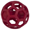 JW PET Snackball Hol-ee Giggler rot 11,5 cm Hundespielzeug mit Geräusch