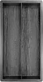 @tec Leichtbeton-Bauplatte Betonform Holzmuster, (2-St), Gießform für Beton Palisade Holzmuster Terrassenplatte