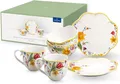 Villeroy & Boch - Spring Awakening Frühstücksset für 2 Personen 6 teilig, Ostergeschirr Set Frühstück, Ostern, Kaffeeservice, Geschirr Frühling, Porzellan