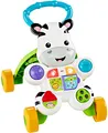 Fisher-Price Lern mit mir - Zebra Lauflernwagen, musikalisches Aktivitäts- und Gehspielzeug mit Lerninhalten, ab 6 Monaten, Version: Deutsch, DLD94