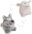 Nici Kuscheltier Let Me Out, Wolf mit Wendefunktion, 15cm, 2in1 Wendeplüschtier