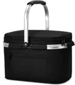 ALLCAMP Faltbar Isoliert Kühltasche - Einkaufskorb Thermo Mit Deckel (22 Liter)