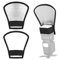 Sixfolo 3 Stück Blitz Reflektor Universal Silber Weiß Blitz Diffusor 2 in 1 Klein Flash Diffuser Light Softbox Tragbare mit Gummiband für Kamera Reflektor,Studio,Licht Diffusor