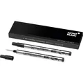 2x LeGRAND ROLLERBALL-MINE MONTBLANC M SCHWARZ / REFILL MYSTERY BLACK, 105164