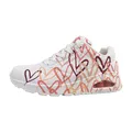 Skechers Herren Low-Top Sneaker BOBS Squad Chaos Prism Bold, Männer Sneakers,schnürschuhe,atmungsaktiv,Halbschuhe,Weiß WCRL,39 EU