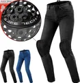 SHIMA Metro Motorrad Jeans Damen mit Protektoren Airforce Knieprotektoren Motorradhose Kurzgrößen Hosen Motorradjeans für Damen Protektorenhose Textilhose Jeanshose Lang (Frauen, Schwarz, 24/30)