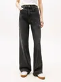 Weite "Claire High Rise", mit Logo-Badge, Gr. 27 - Länge 30, Denim Black Länge 30