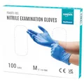 EUROPAPA® 100x Nitrilhandschuhe Einweghandschuhe Einmalhandschuhe Untersuchungshandschuhe Nitril Handschuhe puderfrei ohne Latex unsteril latexfrei disposible gloves (M, Ocean Blau)