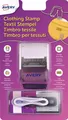 AVERY Textil-Stempel-Set, 3-zeilig, weiß