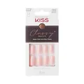 KISS Classy Press-On Nägel "Cozy Meets Cute" nude medium Mandel Coffin Form - 28 Press On Kunst-Nägel zum Aufkleben DIY, 2g Nagelkleber, 1 Maniküre-Stäbchen, 1 Mini-Feile