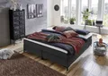 Boxspringbett "Romy", grau (anthrazit), B:160cm L:200cm