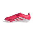 adidas Unisex Predator League FOLD-Over Tongue Firm Ground/Multi Ground Football Boots, Lucid Red/Cloud White/Core Black, 40 2/3 EU