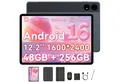 BESTTAB T60 12,2" Android 16 5GWIFI 4G LTE Tastatur/Maus/Hülle Tablet Tablet (12.2", 256 GB, Andriod 16, Android 16,4G LTE,10000 mAh,KI-Unterstützung, mit Zubehör)
