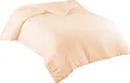 Bettwäsche Bettbezug 200x220 cm Einfarbig 100% Baumwolle Beige