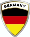 Hermann Schütz Aufkleber Deutschland-Wappen Dimension 45x35mm