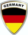 Hermann Schütz Aufkleber Deutschland-Wappen Dimension 45x35mm  Aufkleber