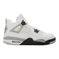 Air Jordan 4 Retro White Cement, Summit White, 5.5 Big Kid