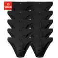 H.I.S Slip Herren Minislip (Packung, 10-St) in Baumwoll-Mix schwarz 5 (M)