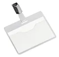 DURABLE Hinweisschild DURABLE 8106 Namensschild mit Clip 90x60mm offen - 25 Stück