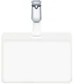 Durable 8106 19 Namensschild mit drehbarem Clip, transparent, 90 x 60 mm, 25 Stü