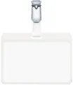 DURABLE Namensschild, oben offen, mit Clip, transparent