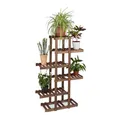 2 tlg. Pflanzentreppe Set Pflanzenregal Blumenregal Blumentreppe 5 Böden Etagere