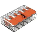 Wago Verbindungsklemme Compact, 221-615, 5 Leiter, 6mm², mit Hebel, 15 Stück
