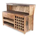Design Delights Barschrank, Natur, Holz, 150x110x55 cm, Esszimmer, Barmöbel, Barschränke & Theken