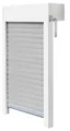 Schellenberg Aufsatzrollladen-Set für Fenster, 100 x 100 cm, weiß/grau