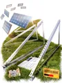 Lichtblicker® 4x Balkonkraftwerk Halterung.118cm stabiles 3mm Aluminiumprofil mit hochwertigen Edelstahl Schrauben. Solarmodul Halterung. Befestigung.