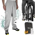 Valkental Regenhose Ultimative Fahrradhose Damen & Herren wasserdicht, atmungsaktiv, reflektierend, Unisex schwarz L