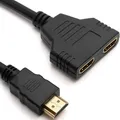 HDMI Splitter Verteiler Adapter 1-in-2 Switch 4K 3D 1080p  PC TV Konsole Retoo