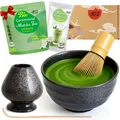 Matcha Set mit BIO Matcha Tee Pulver | Teeschale, Matchabesen & Halter | Goma