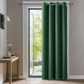 Deconovo Deko Blickdichte Gardinen Kälteschutz Vorhang Lichtundurchlässige Vorhänge Wohnzimmer Fensterdeko, 240x140 cm(HöhexBreite), Waldgrün, 1 Stück