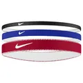 Nike Herren Flex Classic Mixed Width Headbands 3er Pack Stirnbänder Running Fitness Training Sport Haarband Set, Game Royal/University Red/White, One Size