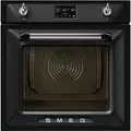 SMEG FOUR MULTIFONCTIONS PYROLYSE SOP6902S2PN - 68 Liter, Schwarz, Emaillierter Stahl, Elektro, Ofen, Dampfdruck: 20 – 40 %