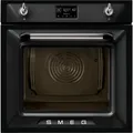 Smeg SOP6902S2PN Dampfbackofen mit pyrolytischer Reinigungsfunktion, 60 cm, Schw